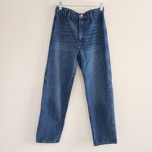 Straight Leg Boyish Jeans 26 High Rise Blue Clean Girl NWT
